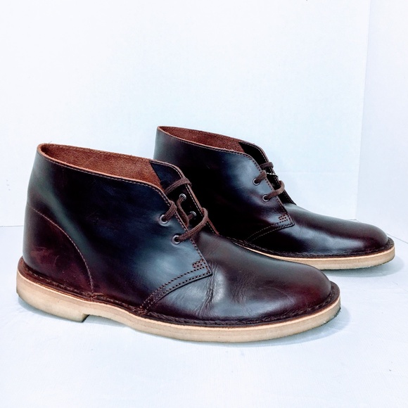 leather desert shoes